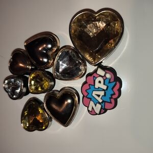 Heart-Shaped  Gems with Zap For Crocs